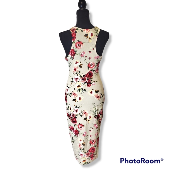 Midi Dress Floral Print - Picture 2 of 5